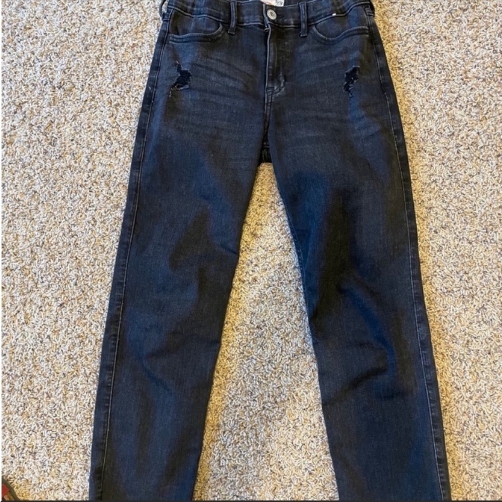 Abercrombie Kids Girls 11/12 High Rise
Ankle Straight Jeans
